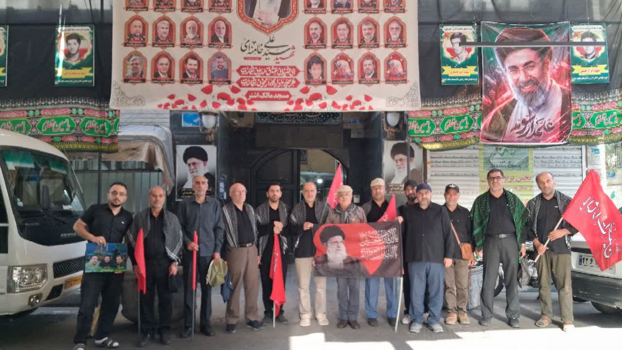 حضور موسسه در تشییع قائد شهید